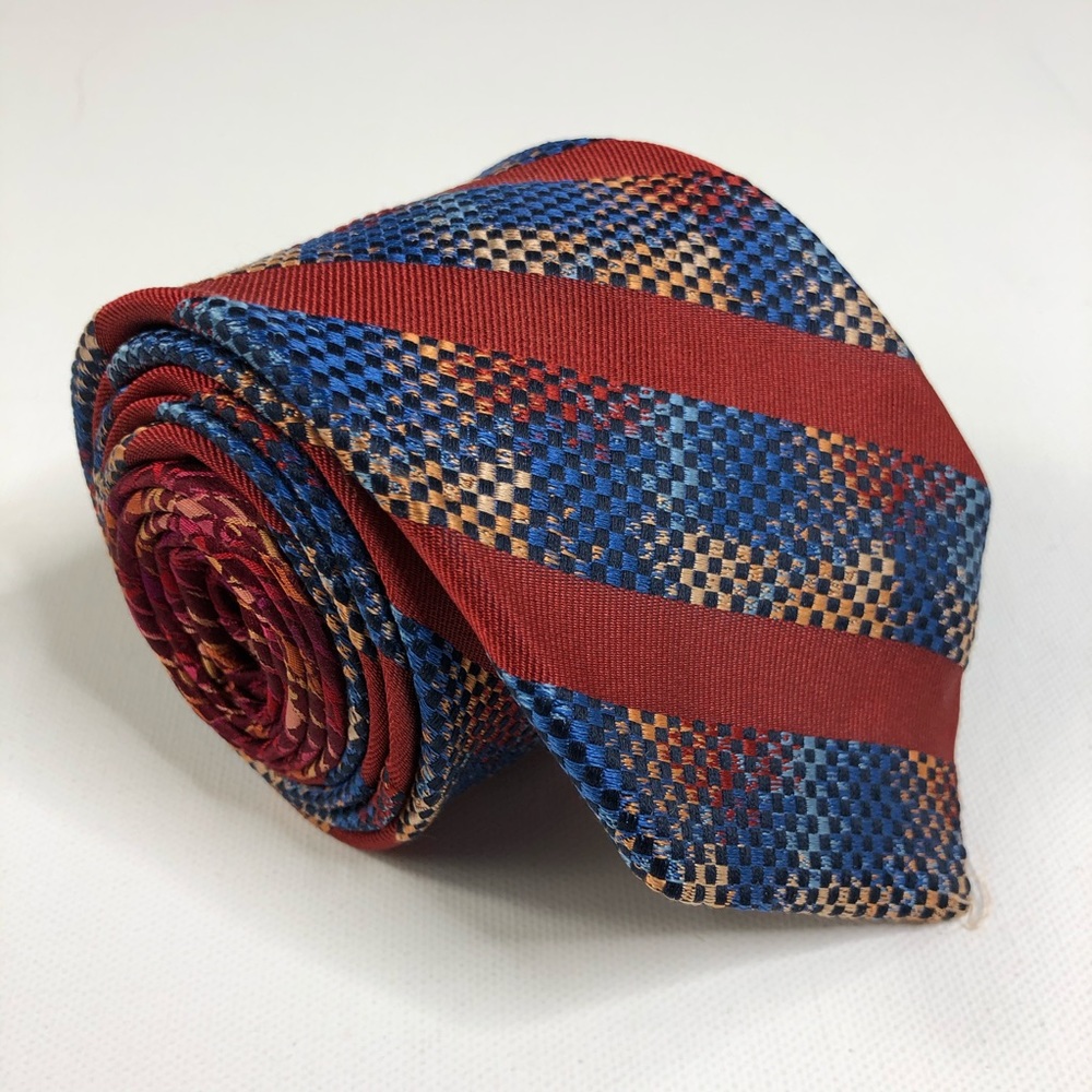 Robert Graham 100% silk tie red blue